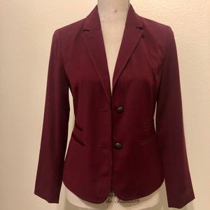 Burgundy Banana Republic Blazer